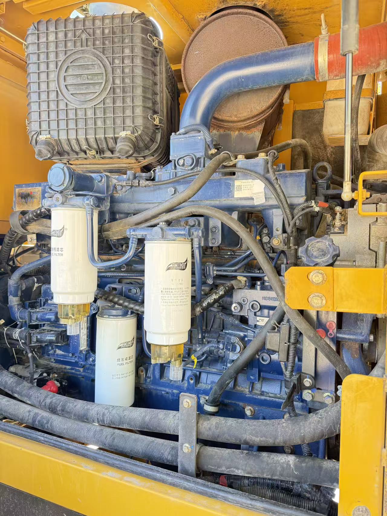 Equipment engine bay, photographed on site